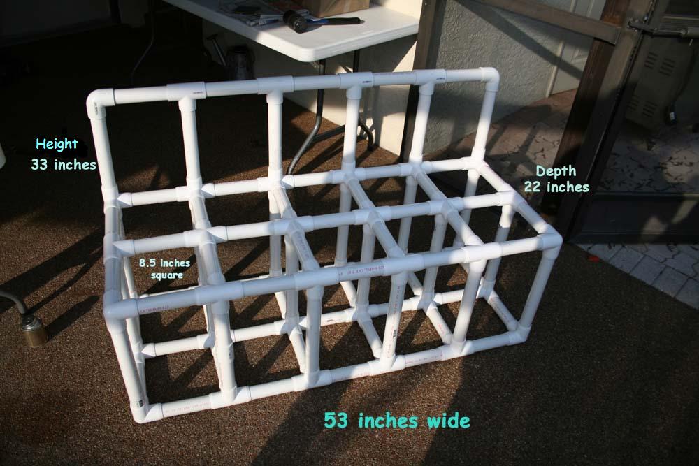 Build a PVC scuba tank rack